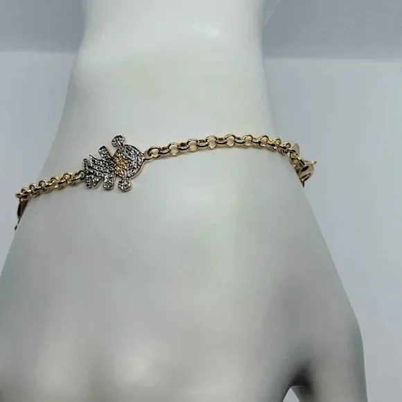 Brand New Brazilian 18k Gold Filled 3 Daughter Bracelet - Picture 3 of 5